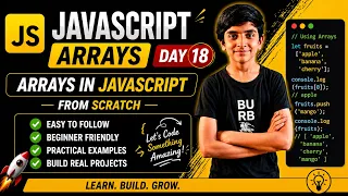 JavaScript Arrays Explained in 10 mins JS Tutorial Day 18 Learn Arrays for Beginners