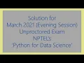 March 4 2021 Evening Session Unproctored Exam - Detailed Solution