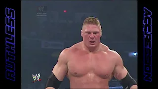 kurt angle vs brock lesnar wwe championship smackdown 2003 