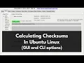 Checksum File Calculators In Ubuntu Linux QuickHash And Sha256 CLI