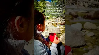 Grateful for this moment when nature melts the stress away.