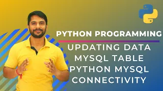 Updating MySQL Data Thorough Python Code Python MySQL Connectivity In Hindi