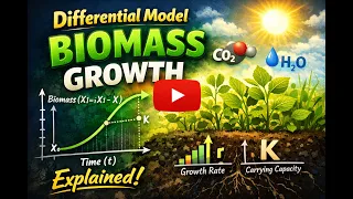 Differential Equation Model for Biomass Growth in Python Step-by-Step