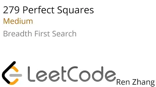 Leetcode 279 Perfect Squares