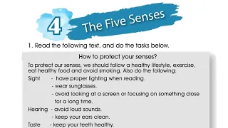 الصف الخامس الدرس الرابع The Five Senses 