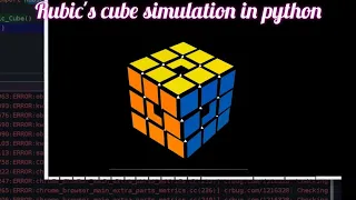 Making Rubic s cube in python