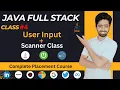 Java user input tutorial l Java Full Stack Development Course in Hindi l lecture 4