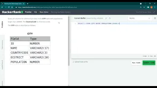 SQL HackerRank Basic SELECT Query 1