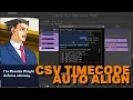 REAPER CSV Timecode AUTO Alignment TIMESAVER