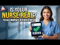 How to verify a nurse s license in Texas online