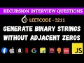 LeetCode 3211 - Generate Binary Strings Without Adjacent Zeros