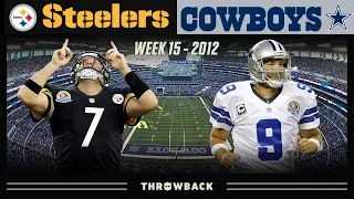ben u0026 romo duel in big d steelers vs cowboys 2012 week 15 