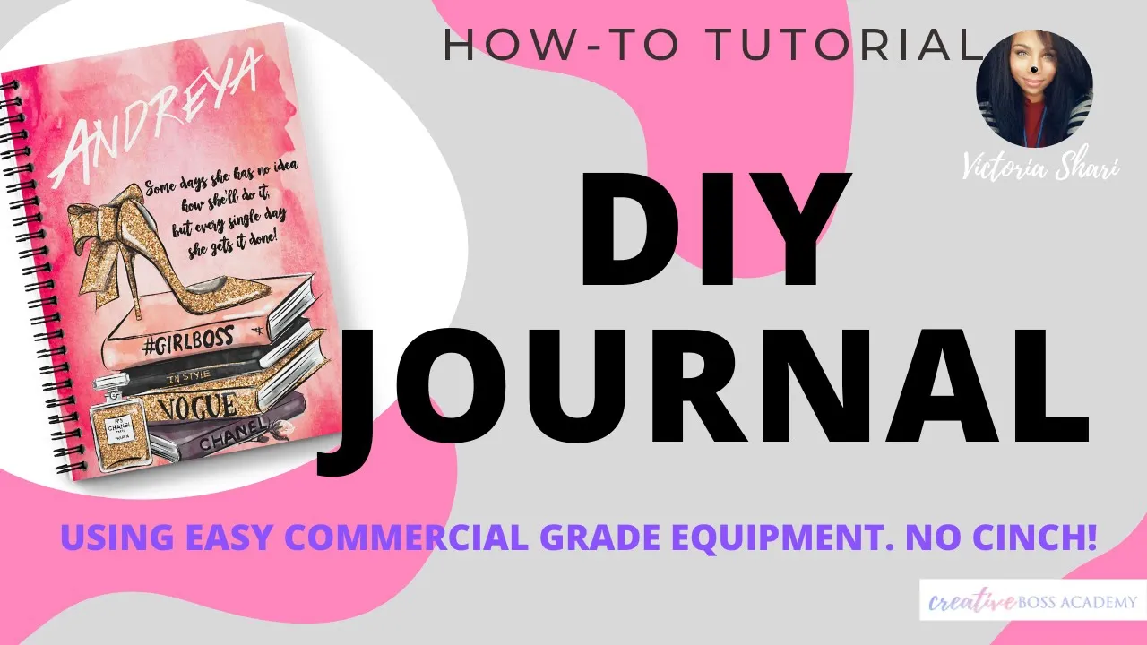 DIY Journals!  How to make your own Spiral Notebook using a Cinch Machine!. 