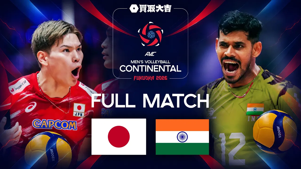 Japan 🇯🇵 vs. India 🇮🇳 - Quarter Final | AVC Continental Championships 2026 Full Match