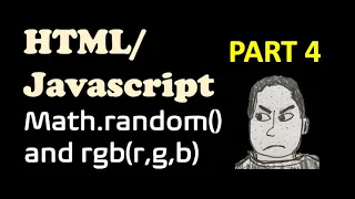 Javascript - random and RGB