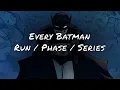 Every Batman Run - Reading Order Starting Points