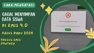 cara mengatasi gagal menyimpan data santri error id ponpes berbeda kosong di emis pontren 2026 