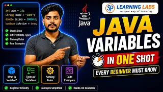 Java Variables in One Shot Complete Beginner Guide