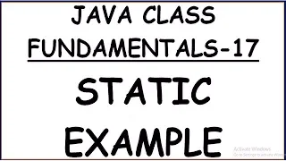 STATIC MEMBERS EXAMPLE IN JAVA HINDI