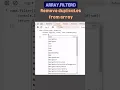 Javascript filter method to remove duplicates from an array