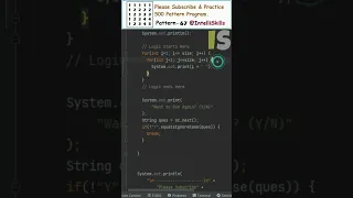 Java Pattern-67 500 Java Pattern Programs