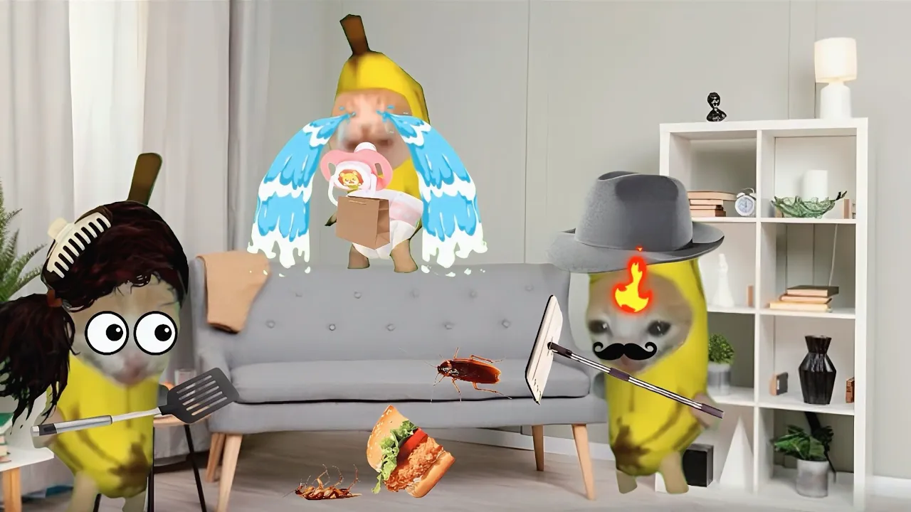 Banana cat crying not happy compilation 169 #babybananacat #happycat #catmemes #bananacat