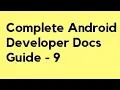 Complete Android Developer Docs - App Components-2