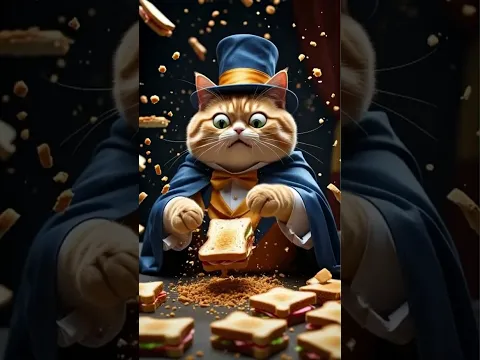 The orange cat saw magic for the first time #shorts #shortvideo #shortsviral #動物 #貓咪 #短片