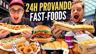 24h PROVANDO FAST-FOODS em SANTIAGO no CHILE
