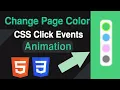 Click to Change Background Color HTML CSS Only No JavaScript