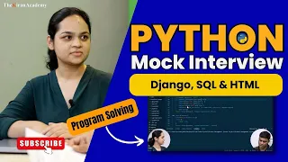 PYTHON Mock Interview One Of the BEST Mock Interview With PROGRAM Solving Data Science AI