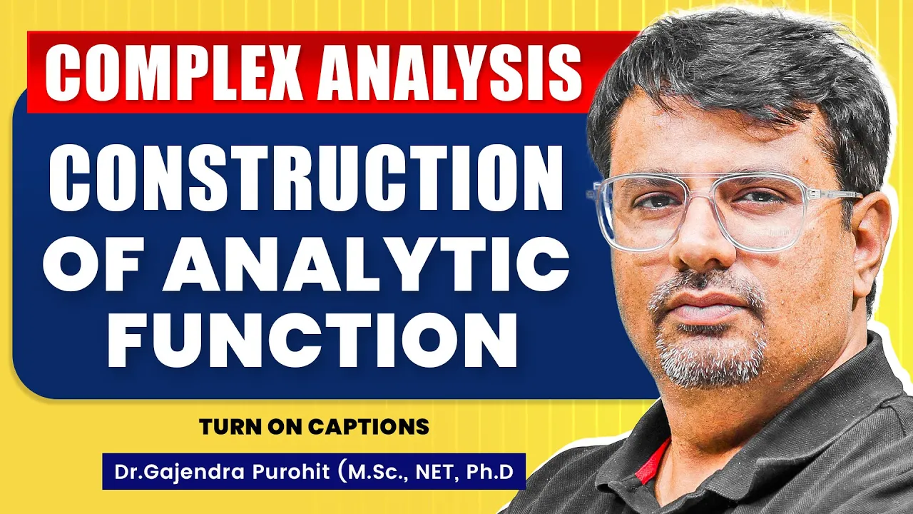 Complex Analysis - Analytic Function | Milne Thomson Method | Example & Solutions