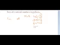 Sum of N natural numbers in python