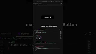 Smooth Download Button Animation HTML CSS JavaScript