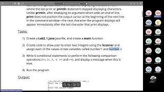 Java Lab 2 Logic