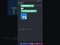 Generics in TypeScript