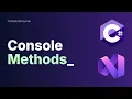 Methods and Properties of Console Class in C Console WriteLine ReadLine Explained