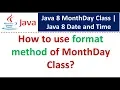How to use format method of Mont ay Class Java 8 Date and Time