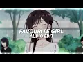 Lagu favourite girl - Justin Bieber [edit audio]