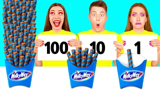 100 Capas de Alimentos Desafío | Momentos Culinarios Fantásticos por RaPaPa Challenge