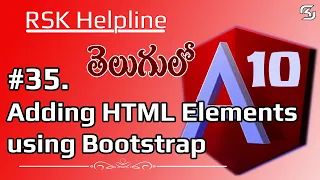 10 in Telugu Adding HTML Elements using Bootstrap in in Telugu