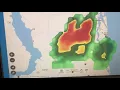 Radar of hail storm in St Augustine Florida on June 3 2018
