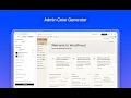 Free WordPress Admin Color Generator Design Export as a Plugin