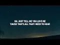 The 1975 - All I Need To Hear (Lyrics)