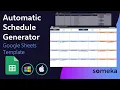 Automatic Schedule Generator Google Sheets Template Track your Task List in Calendar