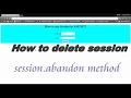 How to Delete Session variables Session Abandon method in asp net C Part 3
