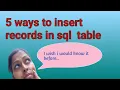 5 Ways to Insert Multiple Records in a SQL Server Table