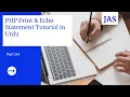In this tutorial you will learn php echo and print statement tutorial in