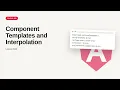 Angular - Web development basic Series Component Templates and Interpolation