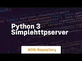 python 3 simplehttpserver